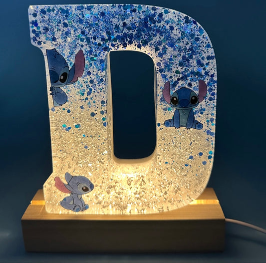 Lettera con base LED