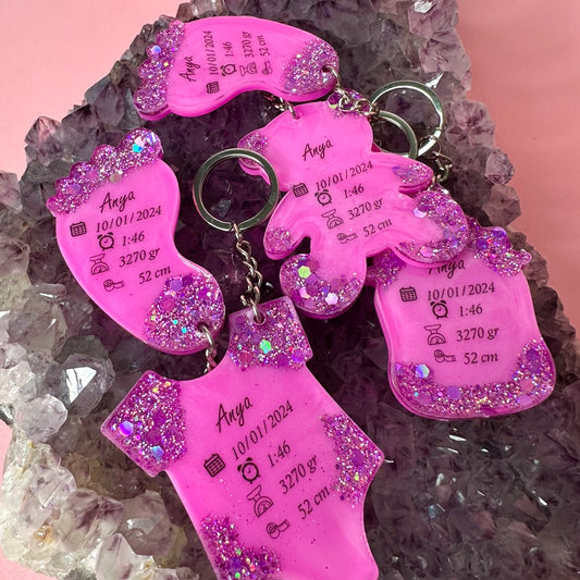 DA PERSONALIZZARE! Portachiavi nascita