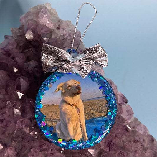 Palla di Natale personalizzata con foto o logo ✨