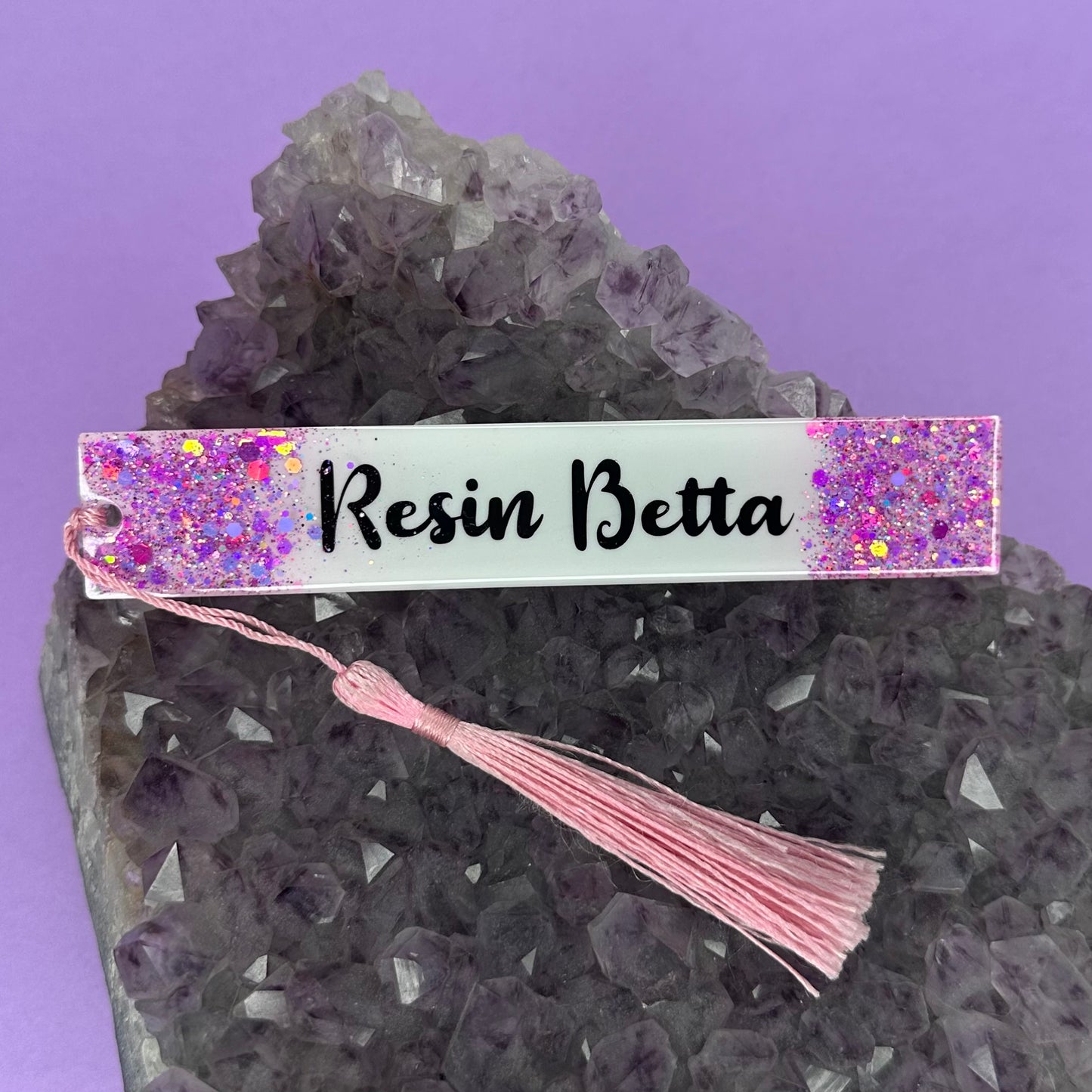 Segnalibro personalizzato con glitter laterali