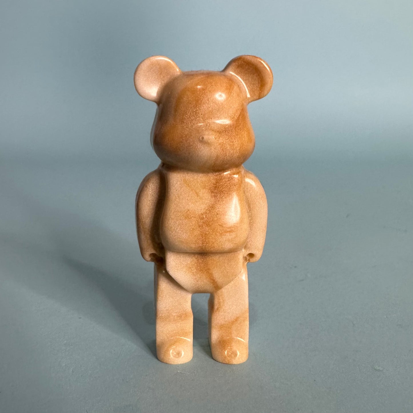 ✨ Bearbrick Effetto Legno – 8 cm