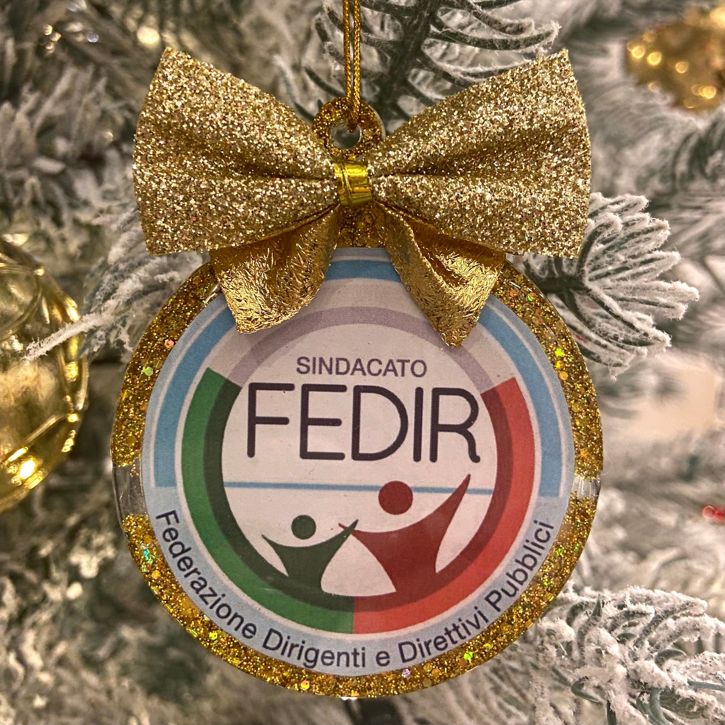 Palla di Natale personalizzata con foto o logo ✨