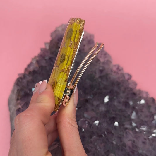 🌸 Clip con fiori secchi (2 pz)