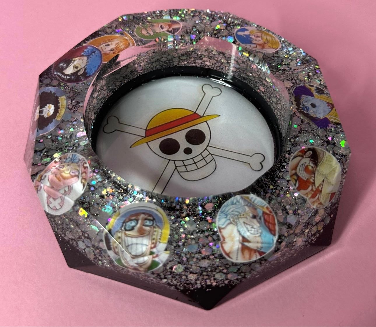 DA PERSONALIZZARE! Posacenere ottagonale grande con immagini 3D