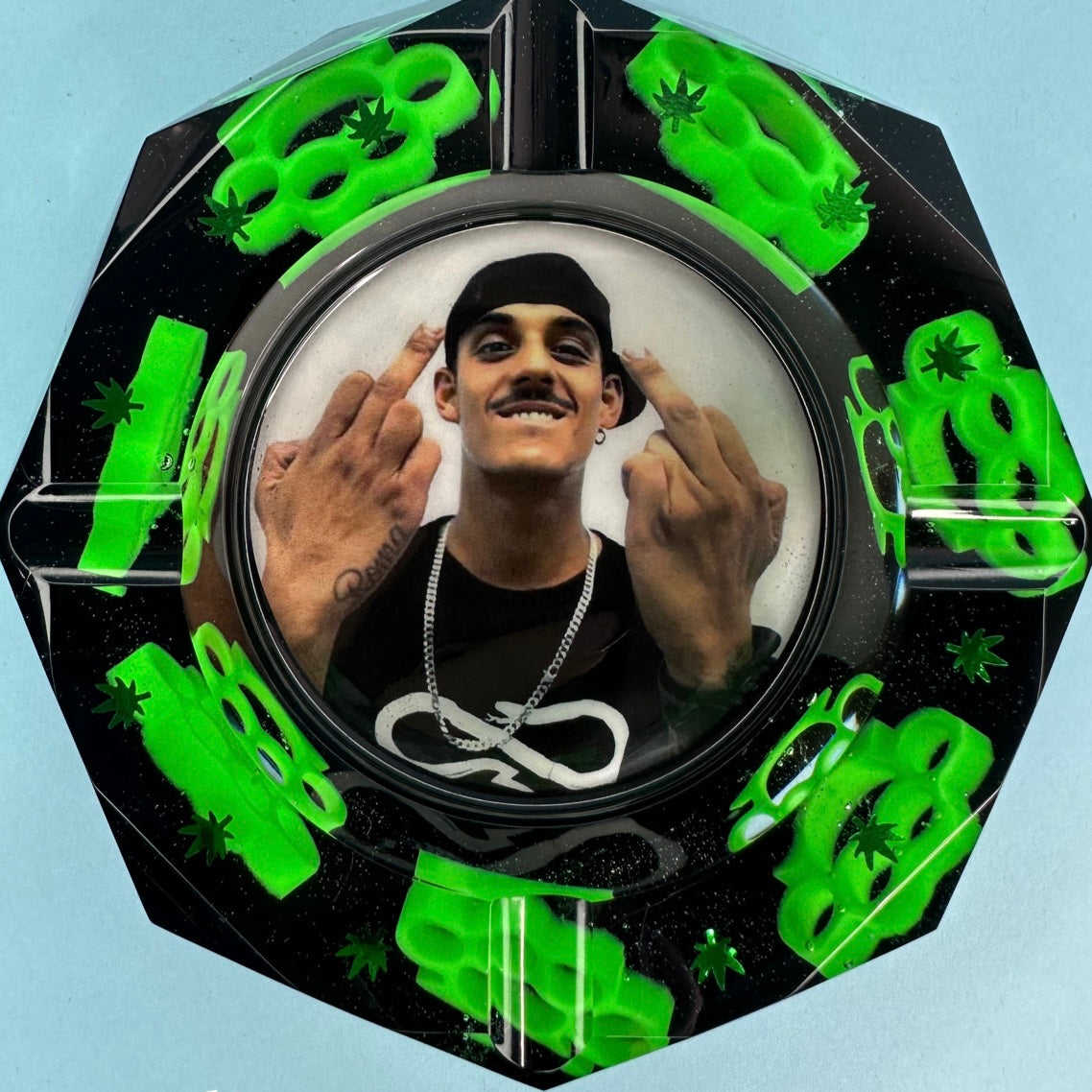 DA PERSONALIZZARE! Posacenere ottagonale grande