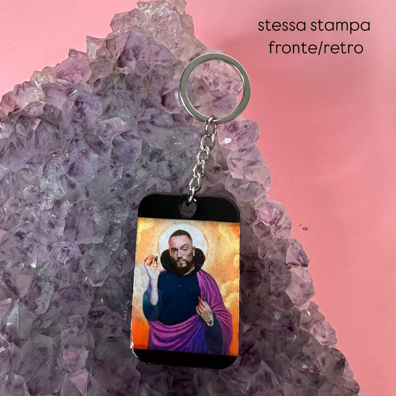 Portachiavi rettangolare – stampa fronte e retro