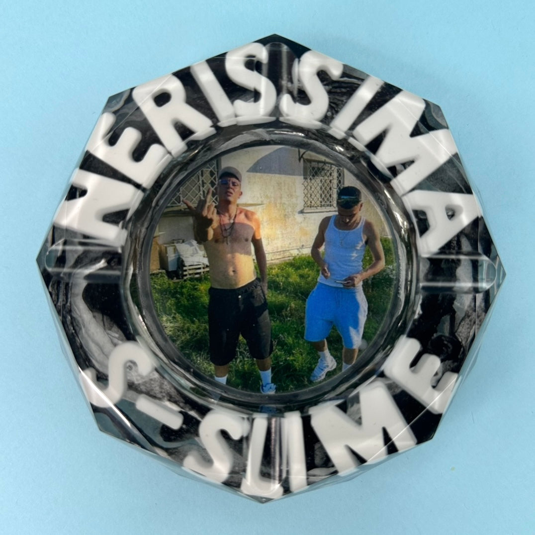 DA PERSONALIZZARE! Posacenere Ottagonale Personalizzato con Scritta 3D