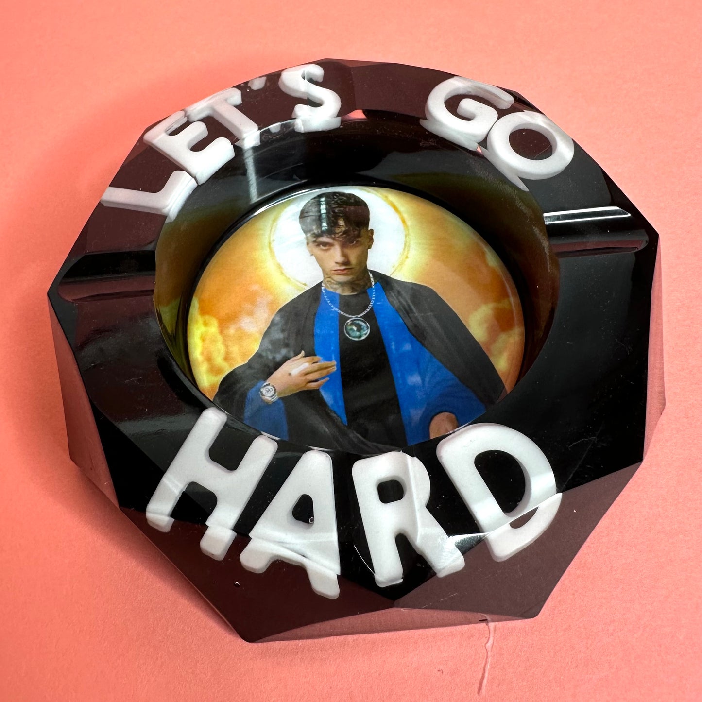 DA PERSONALIZZARE! Posacenere Ottagonale Personalizzato con Scritta 3D