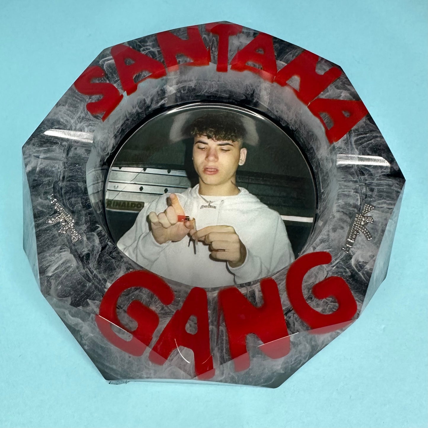 DA PERSONALIZZARE! Posacenere Ottagonale Personalizzato con Scritta 3D