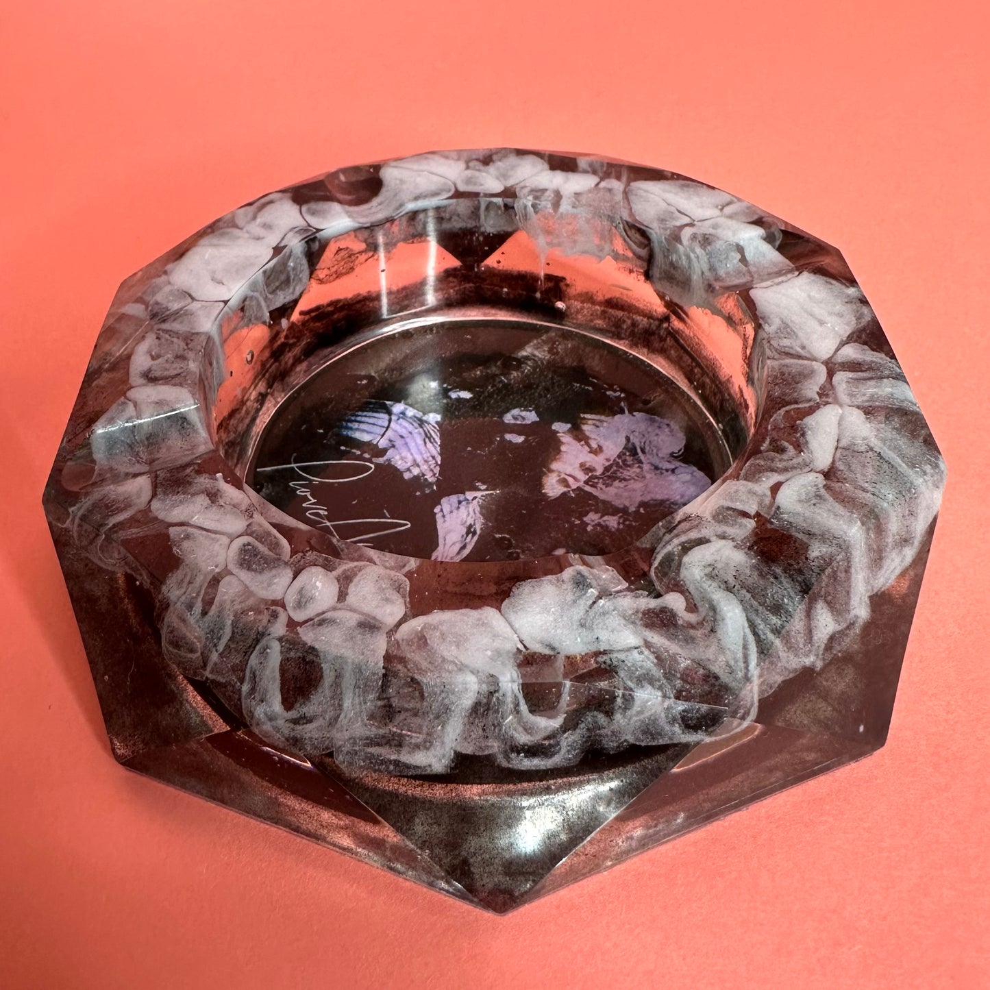 DA PERSONALIZZARE! Posacenere ottagonale grande