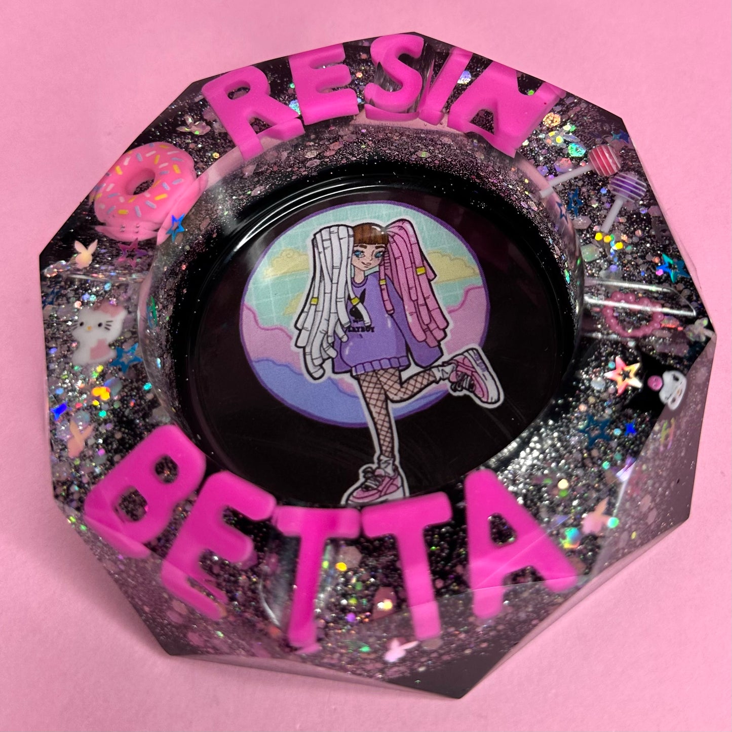 DA PERSONALIZZARE! Posacenere Ottagonale Personalizzato con Scritta 3D