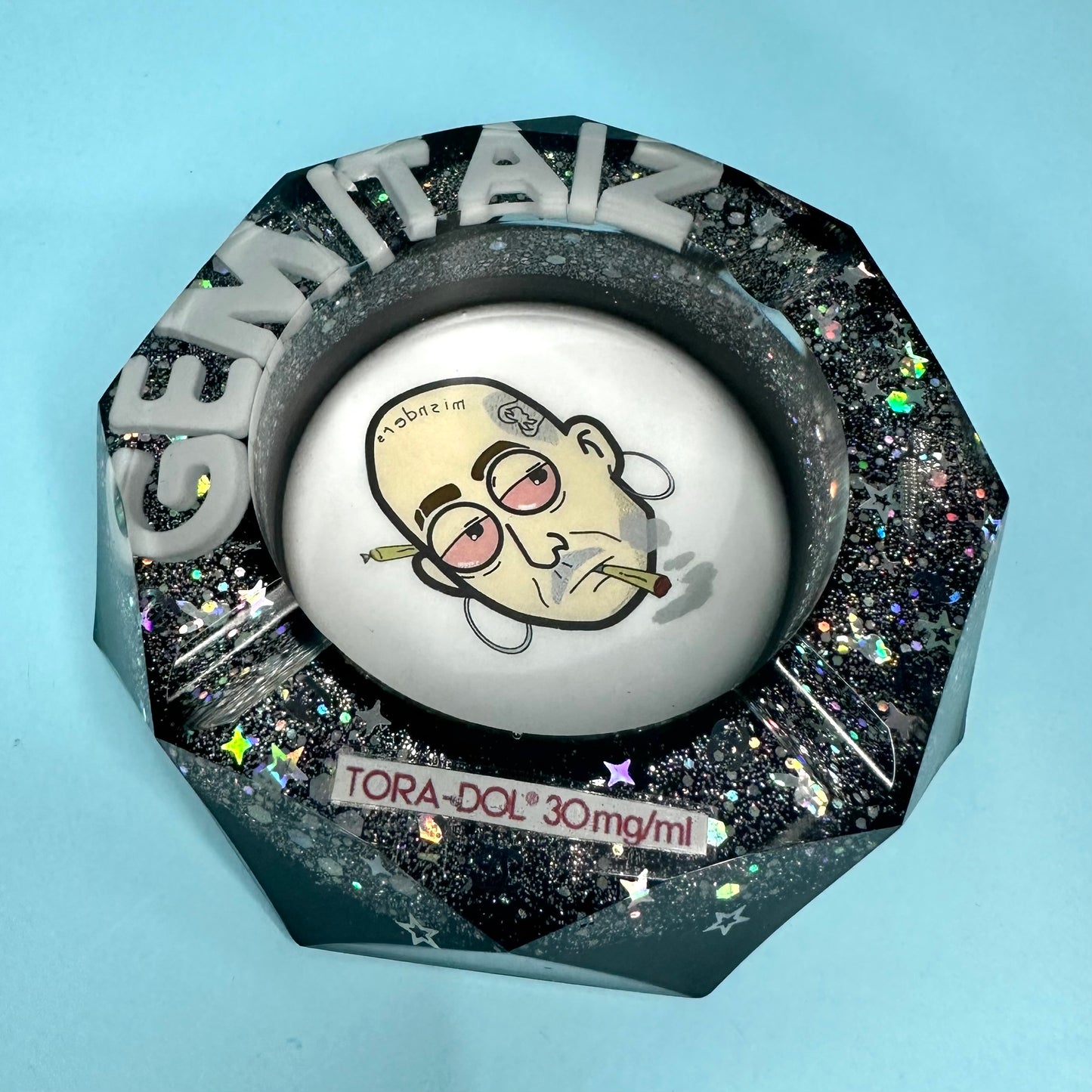 DA PERSONALIZZARE! Posacenere Ottagonale Personalizzato con Scritta 3D