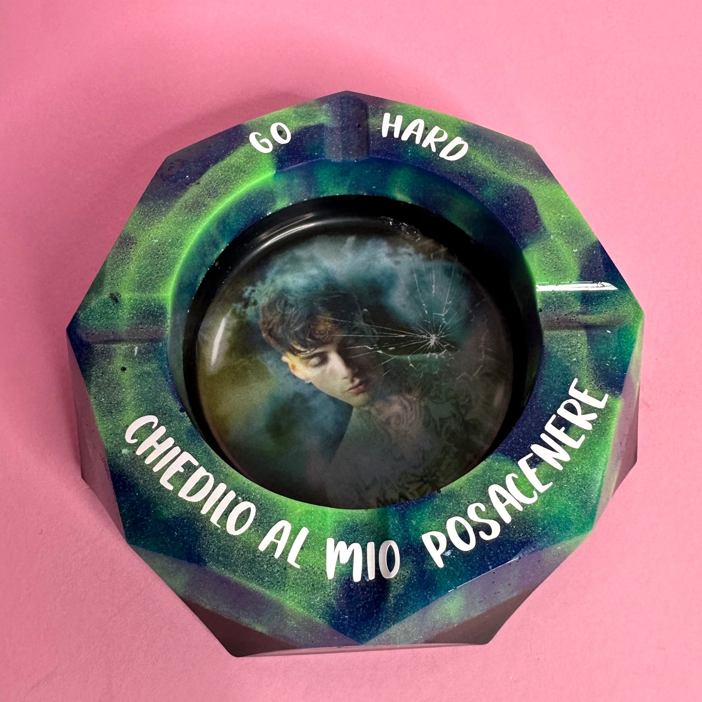 DA PERSONALIZZARE! Posacenere ottagonale grande