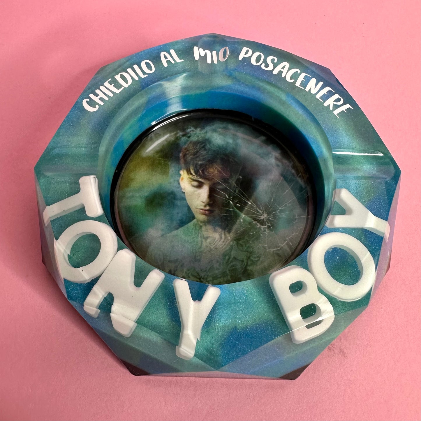 DA PERSONALIZZARE! Posacenere Ottagonale Personalizzato con Scritta 3D