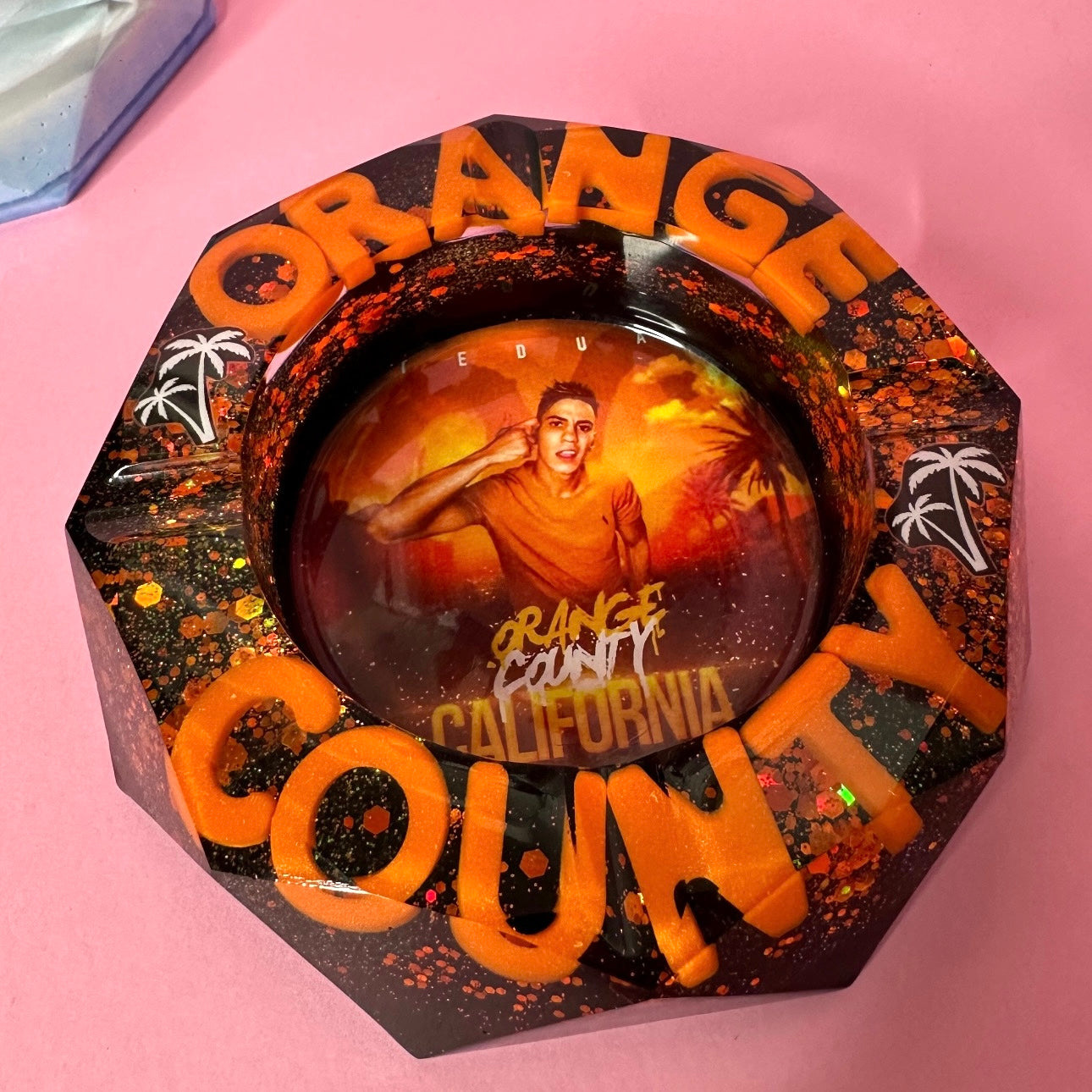 DA PERSONALIZZARE! Posacenere Ottagonale Personalizzato con Scritta 3D