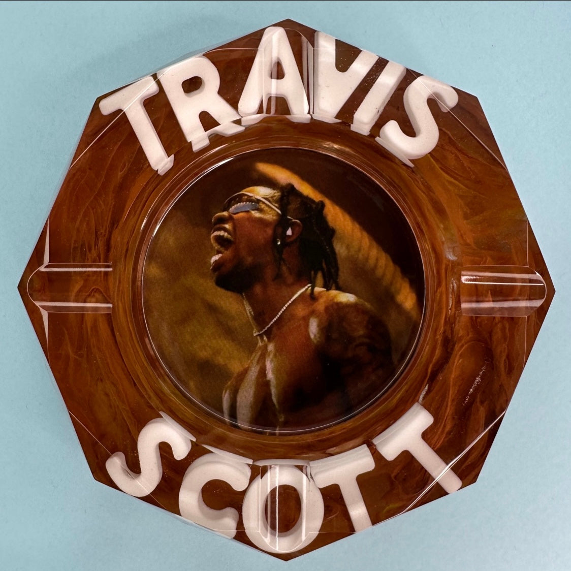 DA PERSONALIZZARE! Posacenere Ottagonale Personalizzato con Scritta 3D