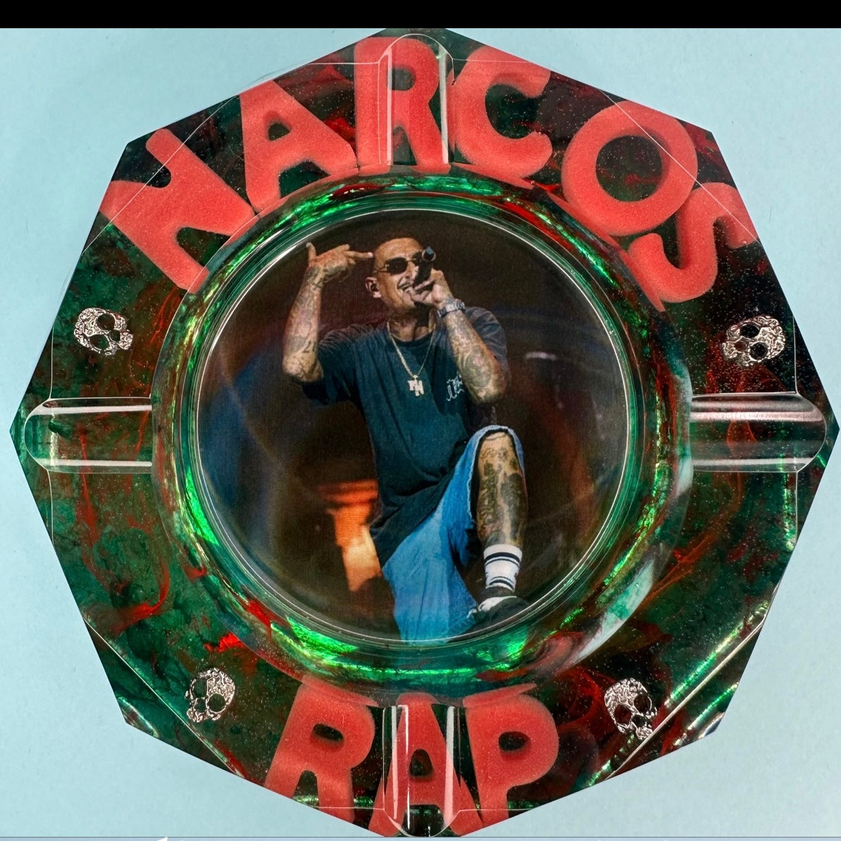 DA PERSONALIZZARE! Posacenere Ottagonale Personalizzato con Scritta 3D