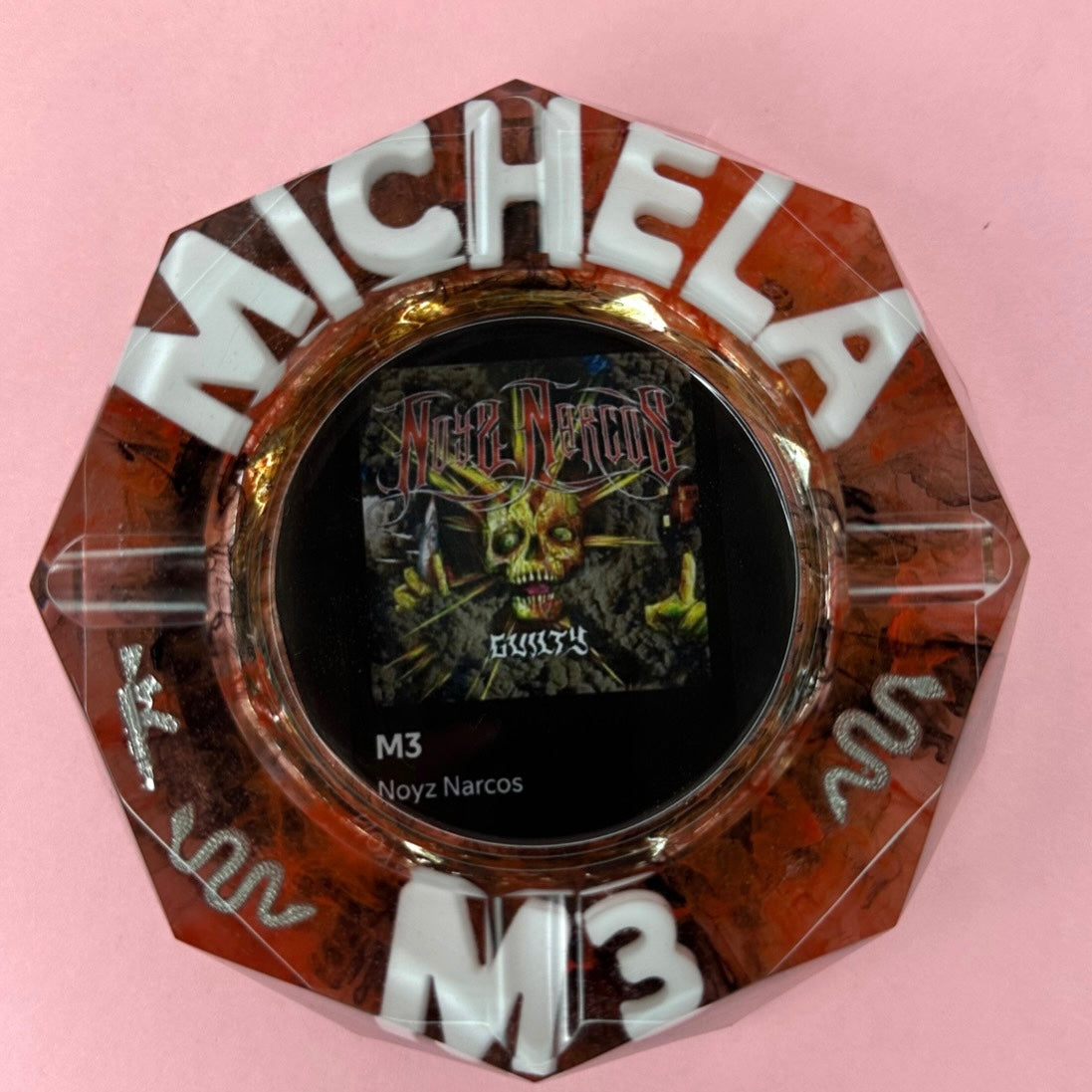 DA PERSONALIZZARE! Posacenere Ottagonale Personalizzato con Scritta 3D