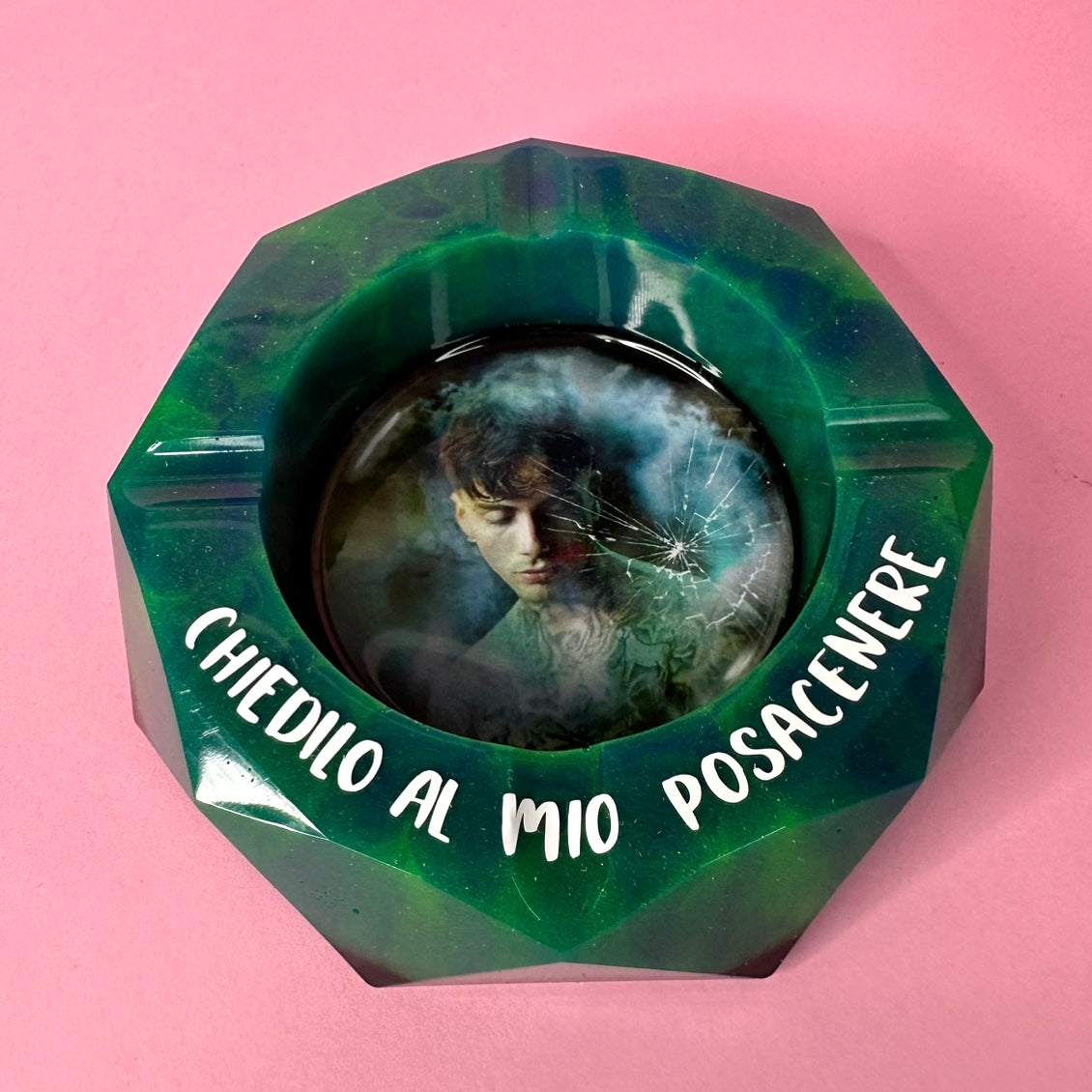 DA PERSONALIZZARE! Posacenere ottagonale grande