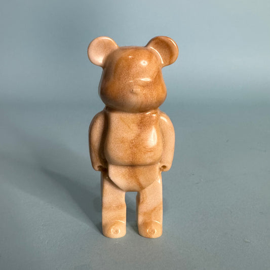 ✨ Bearbrick Effetto Legno – 8 cm