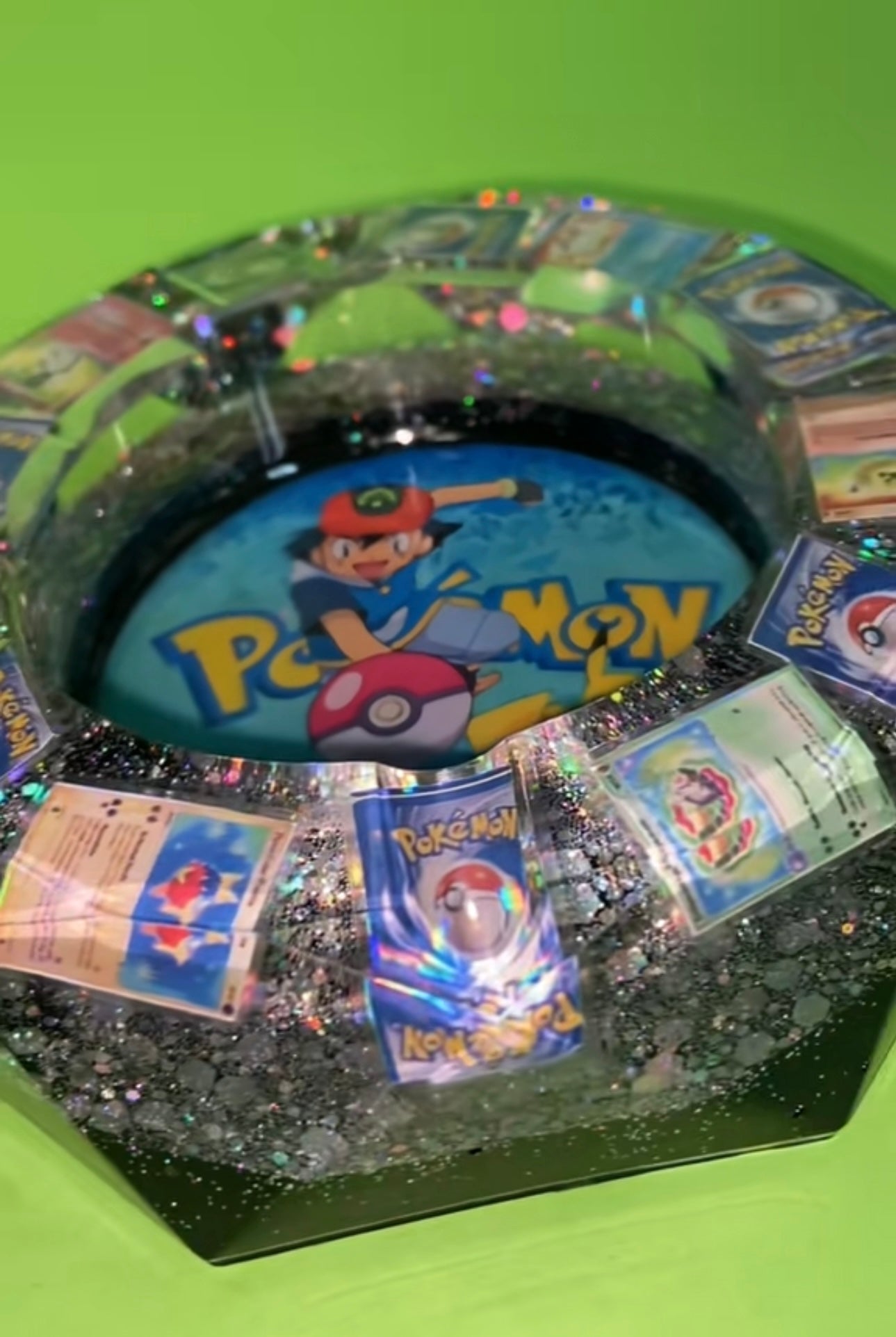 DA PERSONALIZZARE! Posacenere ottagonale grande con immagini 3D