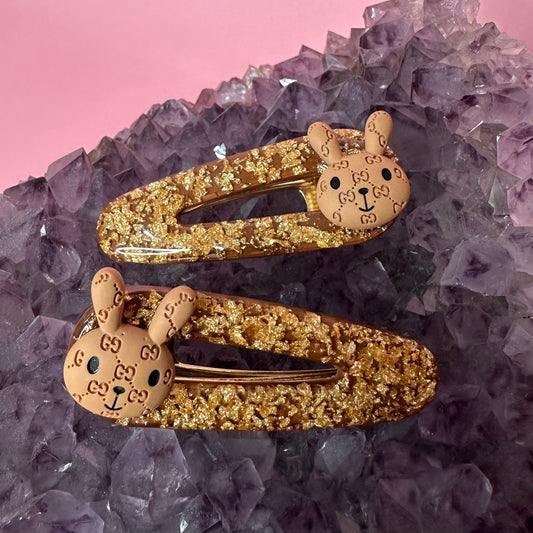 💖Clip con inserto personalizzato (2 pz)